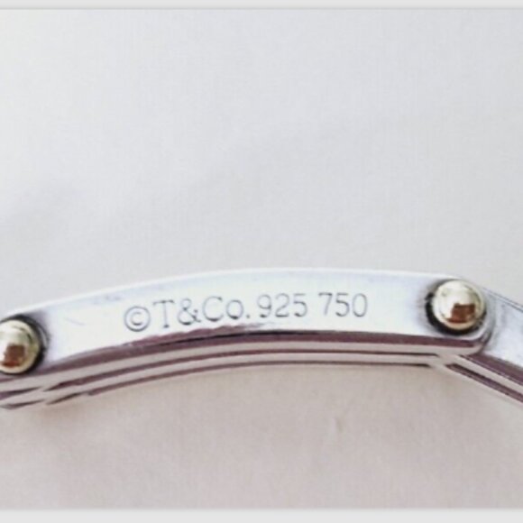 Tiffany & Co Gatelink  Bracelet 18K Gold & Sterling Silver Rare - Picture 3 of 6